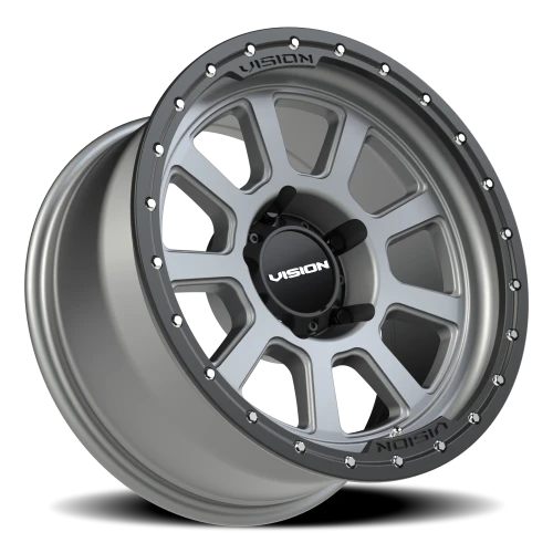 Vision 350 18x9 +12 5x150mm 110.2mm Satin Gray Satin Black Lip