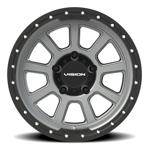 Vision 350 18x9 +12 5x150mm 110.2mm Satin Gray Satin Black Lip