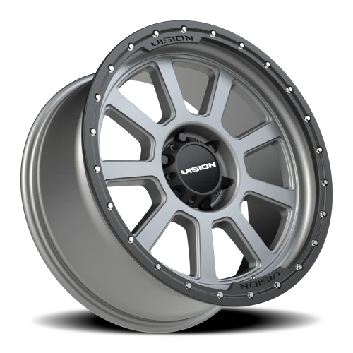 Vision 350 20x9 +12 6x135mm 87.1mm Satin Gray Satin Black Lip