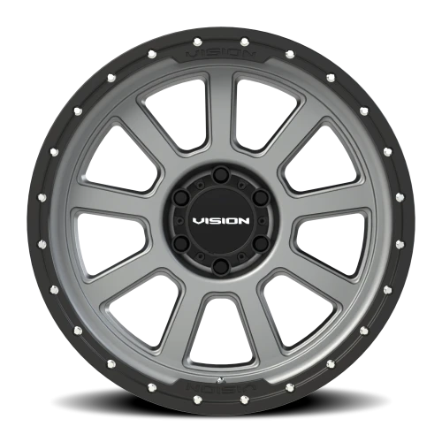 Vision 350 20x9 +12 6x135mm 87.1mm Satin Gray Satin Black Lip