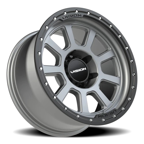 Vision 350 18x9 +12 6x139.7mm 106.2mm Satin Gray Satin Black Lip