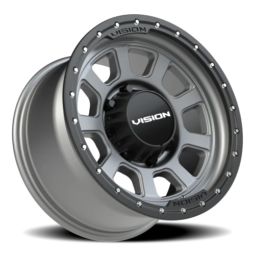 Vision 350 17x9 +12 8x170mm 125.2mm Satin Gray Satin Black Lip