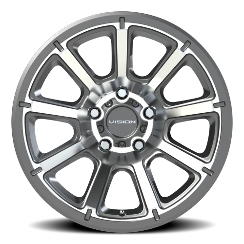 Vision 353 17x8.5 -6 5x127mm 78.1mm Gunmetal Machined Face