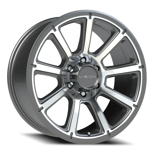 Vision 353 20x9 +18 6x135mm 87.1mm Gunmetal Machined Face