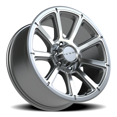 Vision 353 20x9 +18 6x139.7mm 106.2mm Gunmetal Machined Face