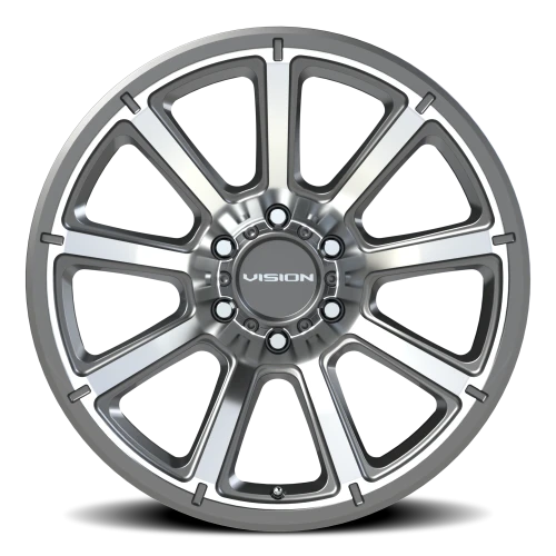 Vision 353 20x9 +18 6x139.7mm 106.2mm Gunmetal Machined Face