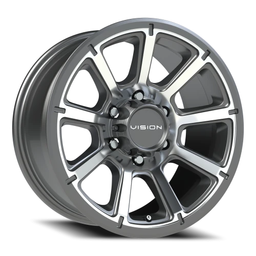Vision 353 17x8.5 +18 6x139.7mm 106.2mm Gunmetal Machined Face