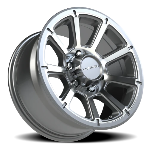 Vision 353 17x8.5 +18 6x139.7mm 106.2mm Gunmetal Machined Face