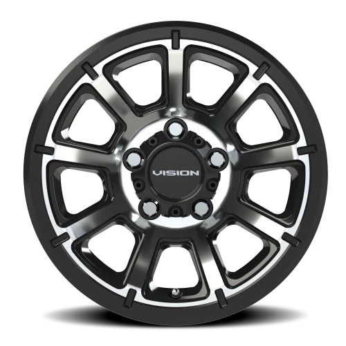 Vision 353 14x5.5 +0 5x114.3mm 83mm Gloss Black Machined Face