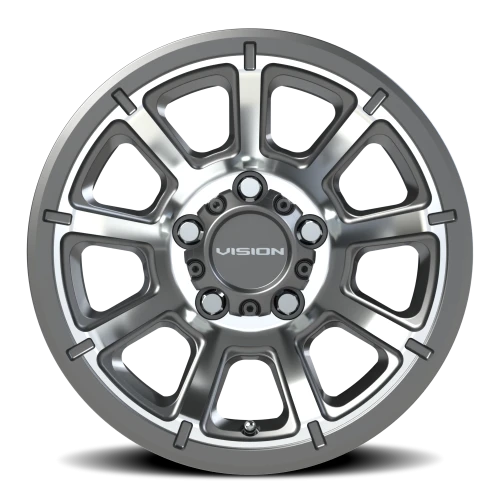 Vision 353 14x5.5 +0 5x114.3mm 83mm Gunmetal Machined Face