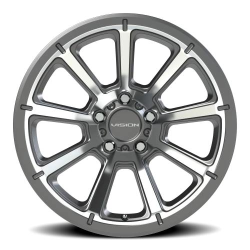 Vision 353 17x6.5 +0 5x114.3mm 83mm Gunmetal Machined Face