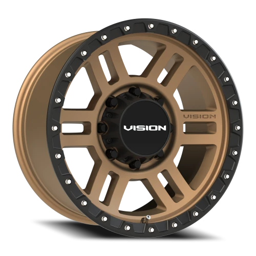 Vision 354 18x9 +12 8x170mm 125.2mm Satin Bronze Satin Black Lip