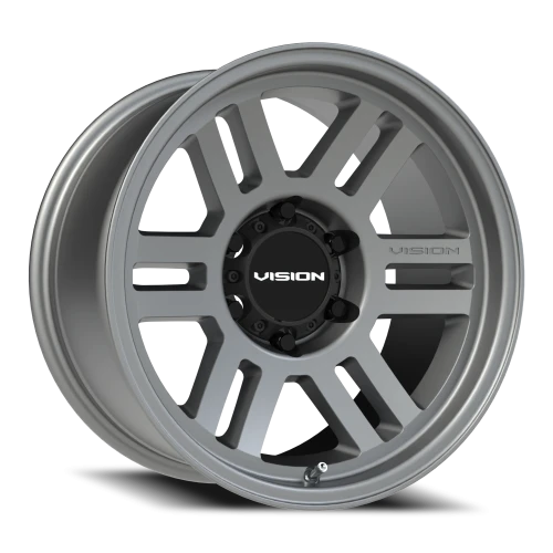 Vision 355 17x9 -12 6x139.7mm 106.2mm Satin Gray