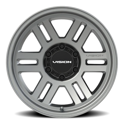 Vision 355 17x9 -12 6x139.7mm 106.2mm Satin Gray