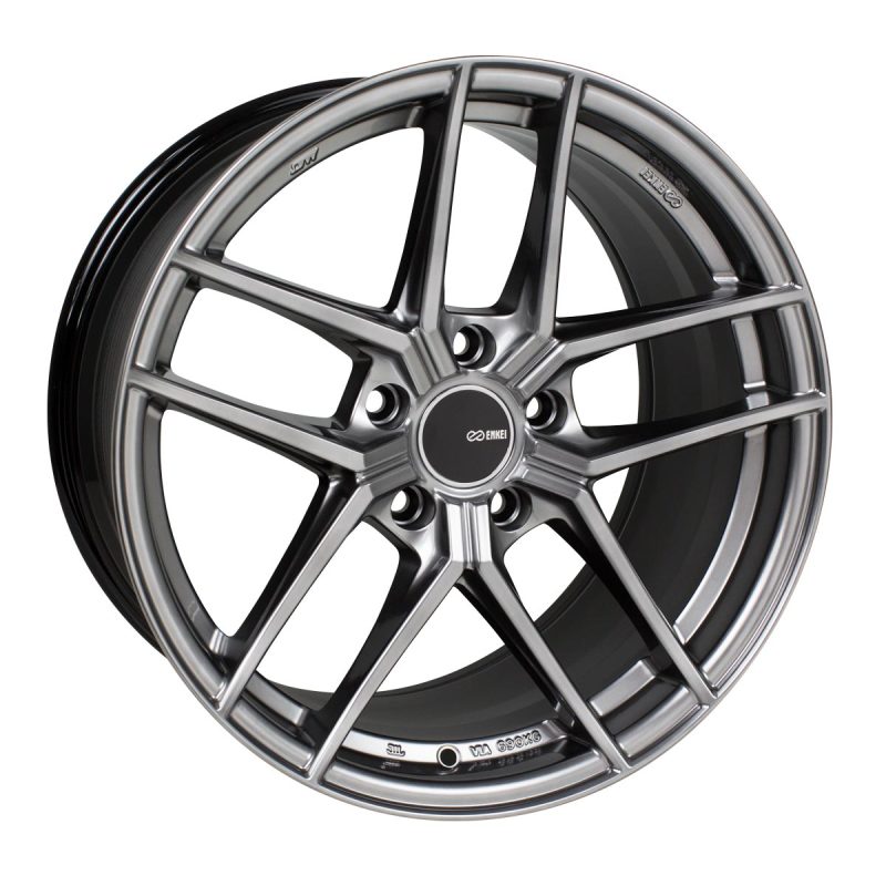 Enkei TY5 19x8.5 5x114.3 35mm Offset 72.6mm Bore Hyper Silver Wheel-Wheels - Cast-Enkei-