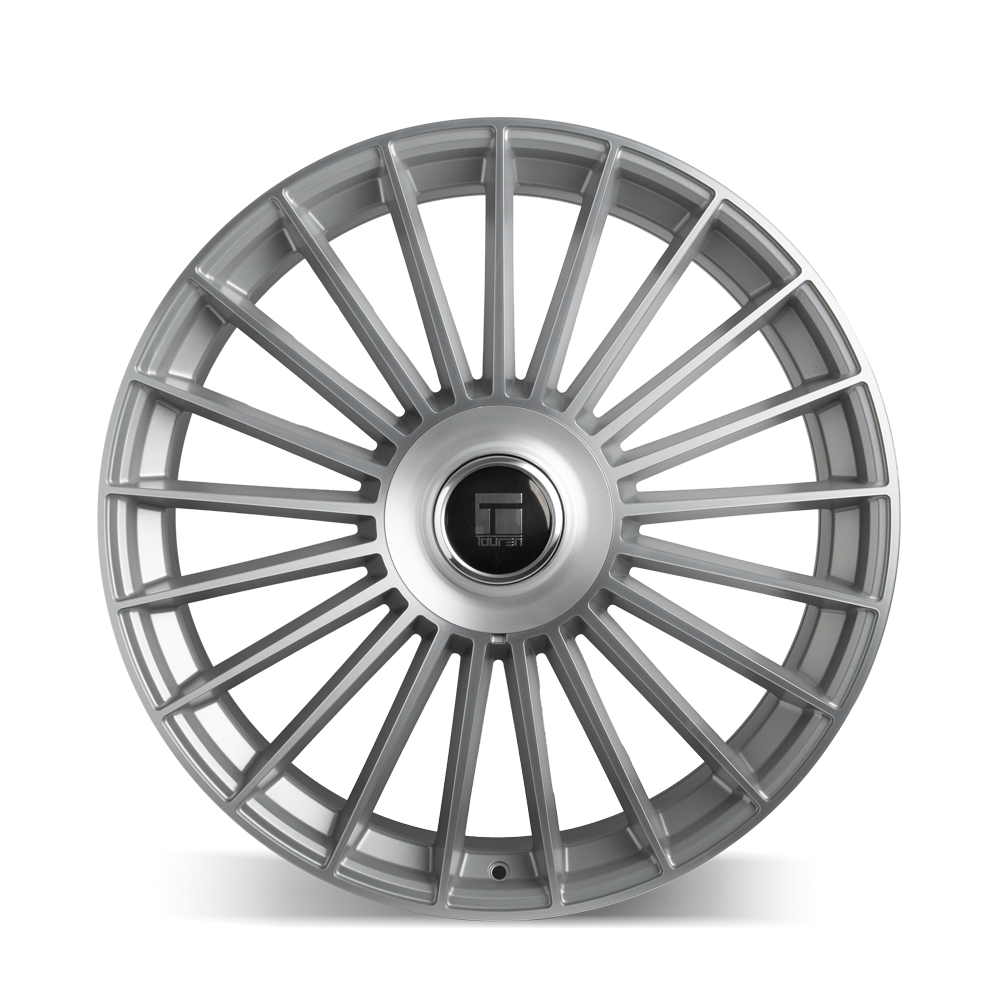 Touren TR10 22x9" 5x112mm 74.1mm CB +35mm Satin Silver Machined