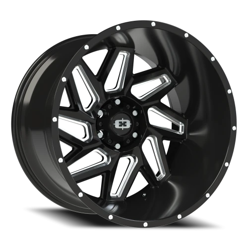 Vision 361 22x14 -76 6x139.7mm 106.2mm Gloss Black Milled Spokes