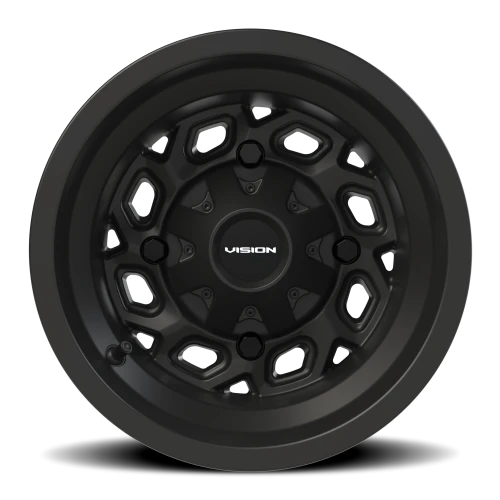 Vision 361 12x8 -10 4x136mm 110.5mm Matte Black