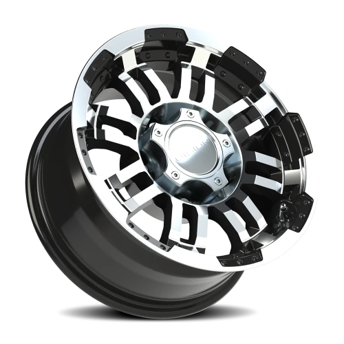 Vision 375 15x7.5 -12 5x139.7mm 110mm Gloss Black Machined Face