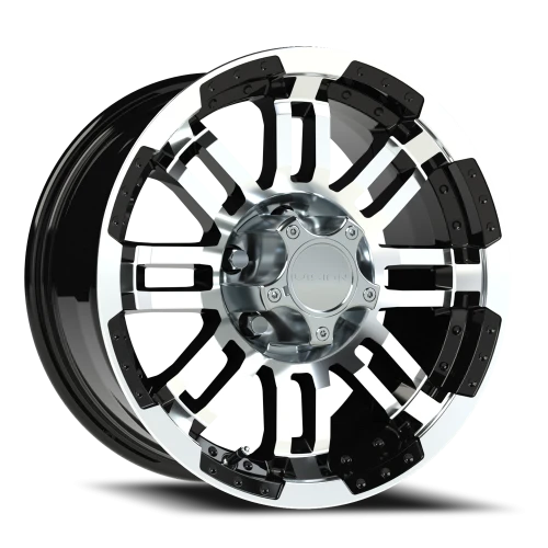 Vision 375 16x8 +0 5x127mm 78.1mm Gloss Black Machined Face