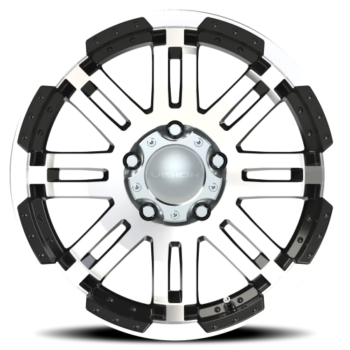 Vision 375 18x8.5 +25 5x150mm 110.2mm Gloss Black Machined Face