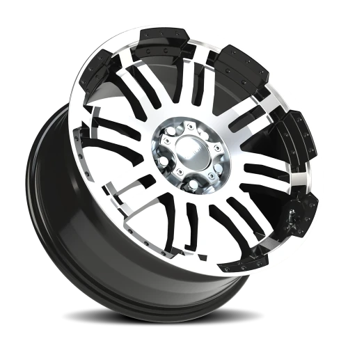 Vision 375 18x8.5 +18 5x114.3mm 83mm Gloss Black Machined Face