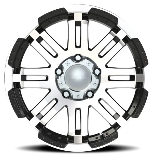 Vision 375 18x8.5 +18 5x139.7mm 108mm Gloss Black Machined Face