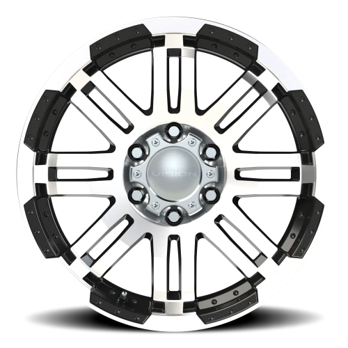 Vision 375 20x9 +0 6x139.7mm 106.2mm Gloss Black Machined Face