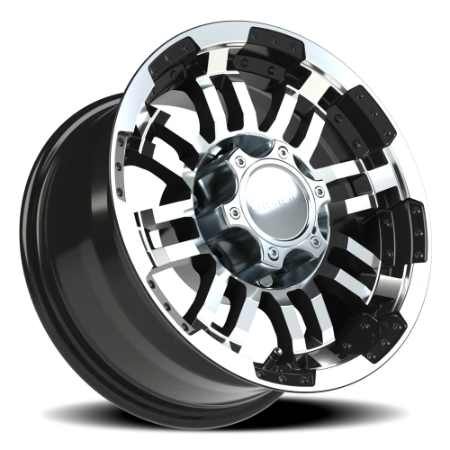 Vision 375 15x7.5 -12 6x139.7mm 110mm Gloss Black Machined Face