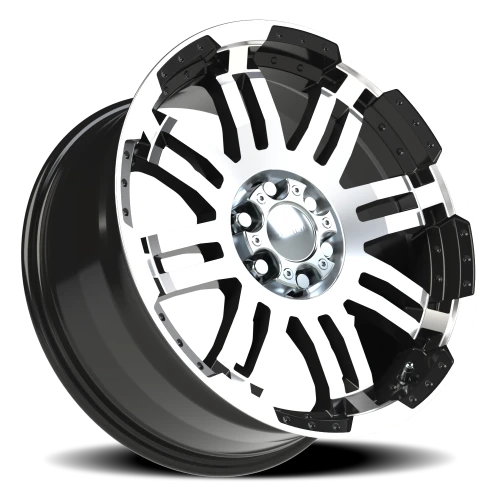 Vision 375 18x8.5 +18 6x114.3mm 73mm Gloss Black Machined Face