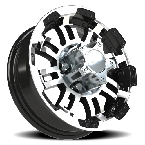 Vision 375 13x4.5 +0 5x114.3mm 83.82mm Gloss Black Machined Face