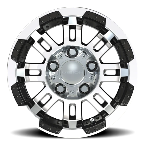 Vision 375 13x4.5 +0 5x114.3mm 83.82mm Gloss Black Machined Face