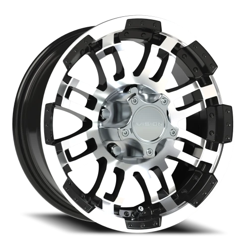 Vision 375 15x6 +0 5x127mm 83mm Gloss Black Machined Face