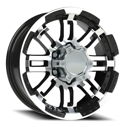 Vision 375 16x6 +0 6x139.7mm 108mm Gloss Black Machined Face