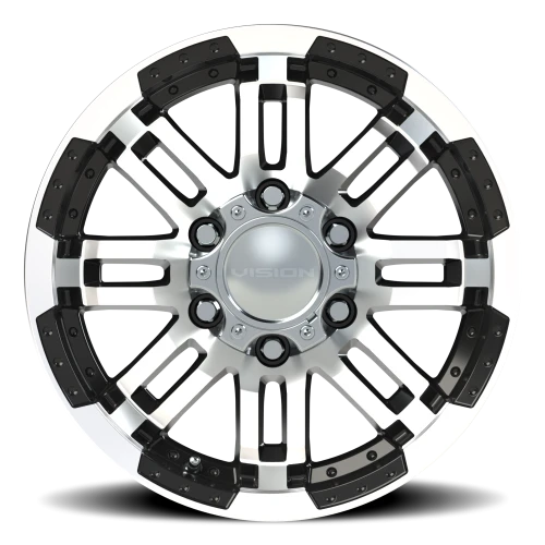 Vision 375 16x6 +0 6x139.7mm 108mm Gloss Black Machined Face