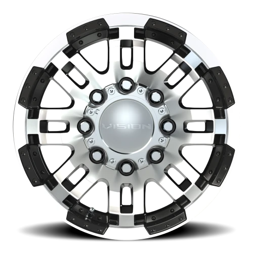Vision 375 16x6 +0 8x165.1mm 124.5mm Gloss Black Machined Face