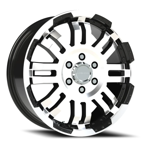 Vision 375 18x7.5 +55 6x130mm 78.4mm Gloss Black Machined Face
