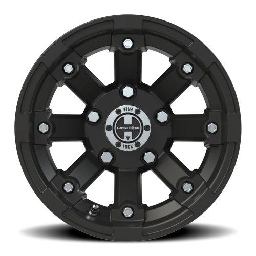 Vision 393 12x8 -10 5x114.3mm 79.4mm Matte Black