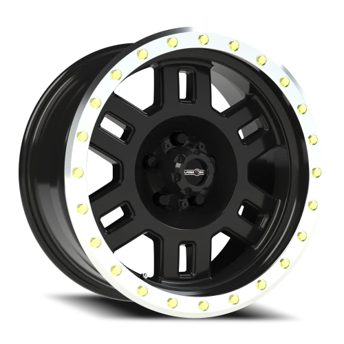 Vision 398 17x8.5 +0 5x127mm 78.1mm Gloss Black Machined Lip