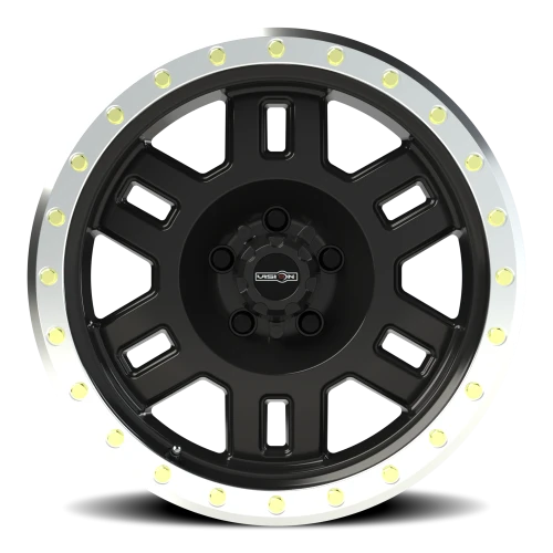 Vision 398 17x8.5 +0 5x127mm 78.1mm Gloss Black Machined Lip