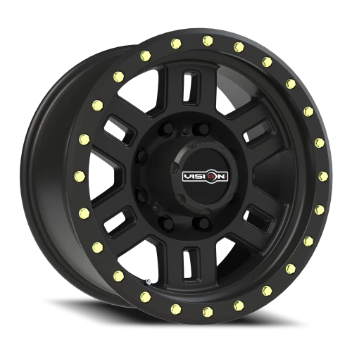 Vision 398 17x8.5 +0 8x165.1mm 125.2mm Matte Black