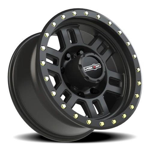 Vision 398 17x8.5 +0 8x165.1mm 125.2mm Matte Black