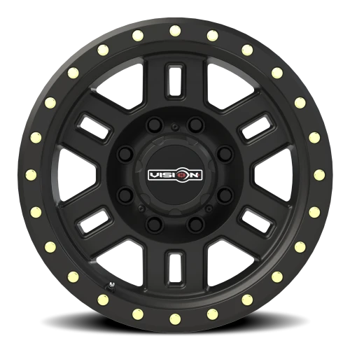 Vision 398 17x8.5 +0 8x165.1mm 125.2mm Matte Black