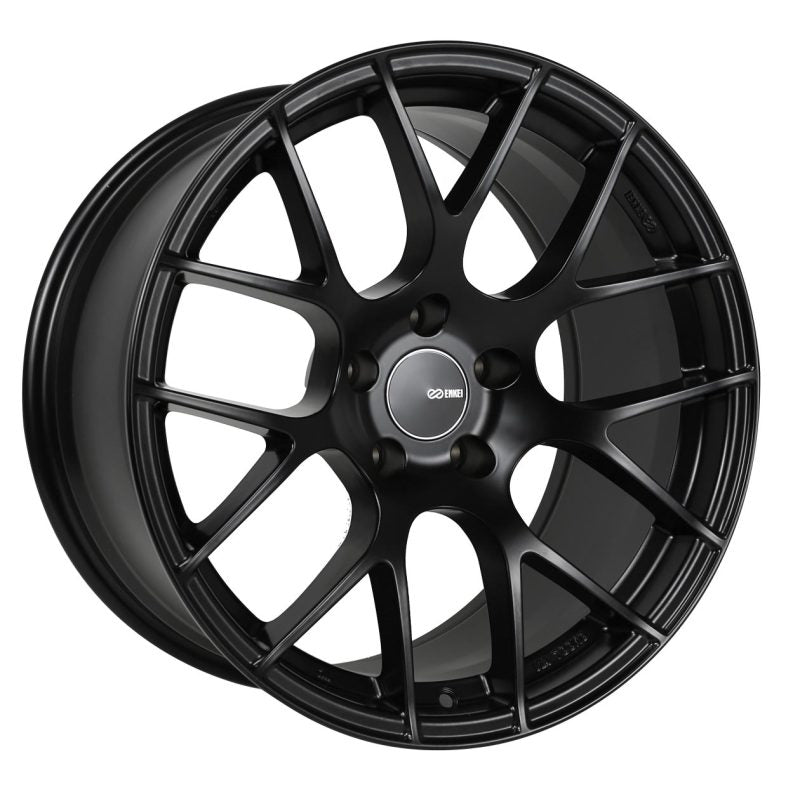 Enkei Raijin 18x8.5 35mm Offset 5x114.3 Bolt Pattern Matte Black Wheel-Wheels - Cast-Enkei-
