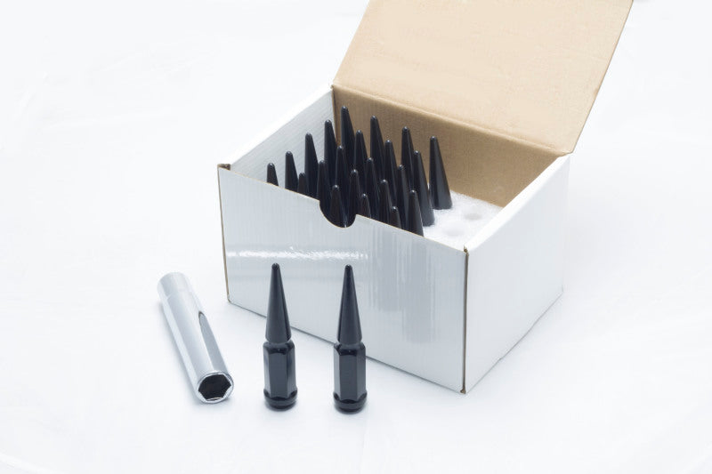 thumbnail image 2 of 24pc Chrome Spike Lug Nuts – 14mm X 1.5 Thread – With Key – MC Powersports 3809C-SPIKE 2 of 3