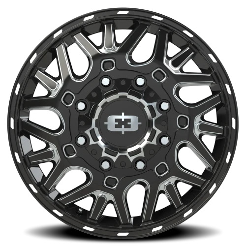 Vision 404 20x8.25 +104 8x165.1mm 121.4mm Gloss Black Milled