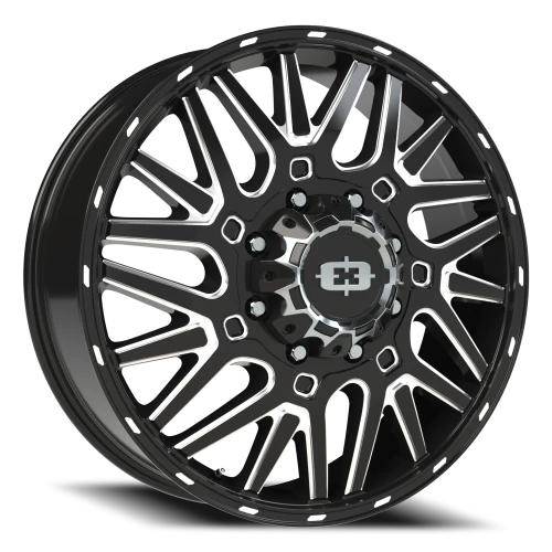 Vision 404 24x8.25 +104 8x165.1mm 121.4mm Gloss Black Milled