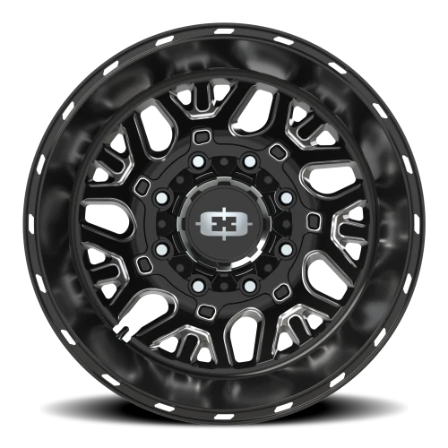 Vision 404 20x8.25 -201 8x200mm 142.2mm Gloss Black Milled