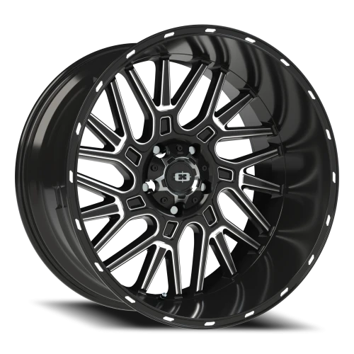 Vision 404 22x12 -51 5x139.7mm 108mm Gloss Black Milled Spoke