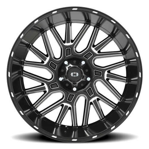 Vision 404 22x12 -51 5x139.7mm 108mm Gloss Black Milled Spoke